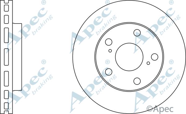 APEC BRAKING stabdžių diskas DSK661